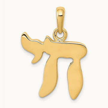 Chai Pendant, 14K
