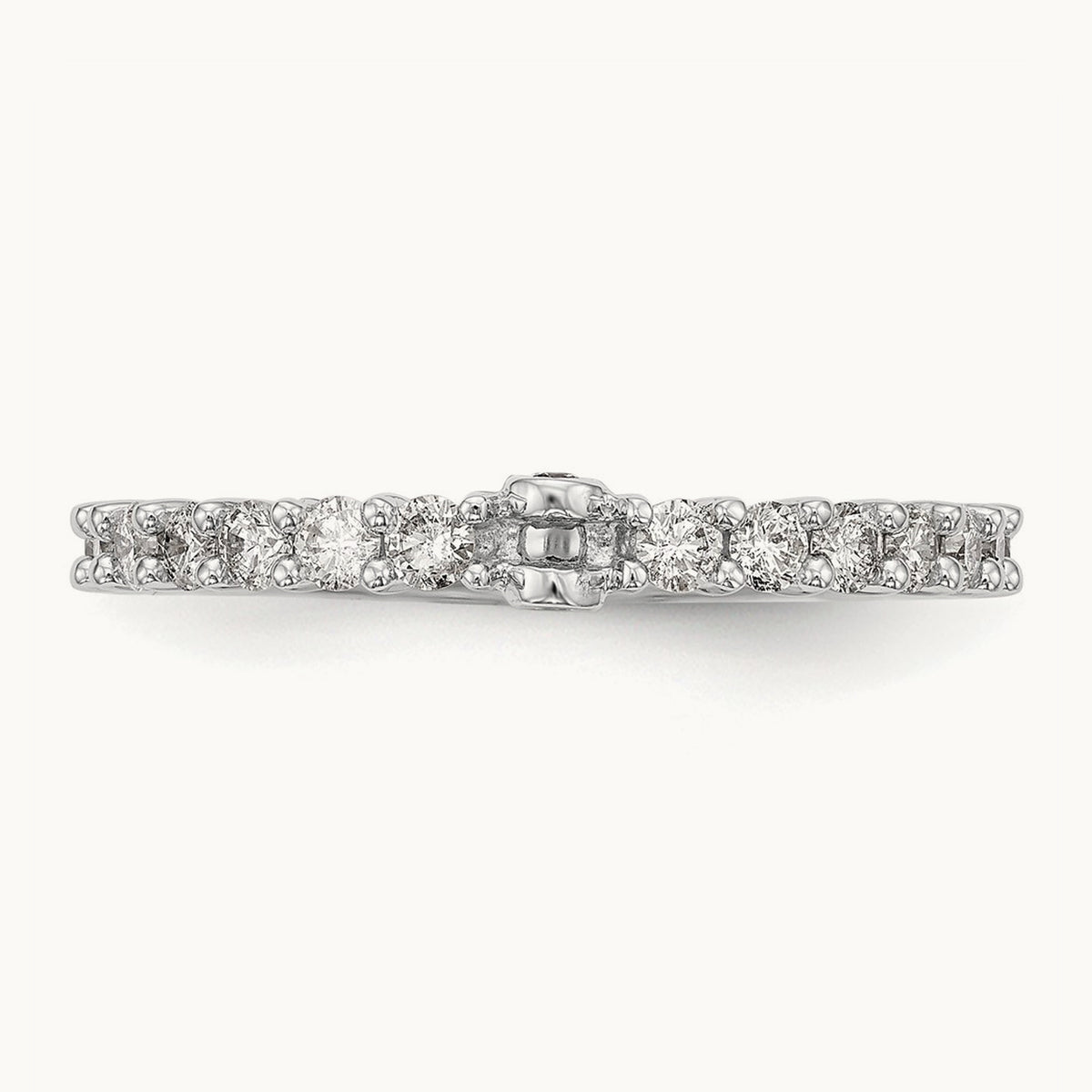 Peg Set Semi-Mount Engagement Ring, 0.75 ct tw