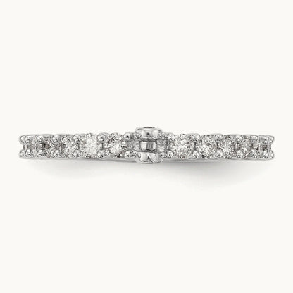 Peg Set Semi-Mount Engagement Ring, 0.75 ct tw