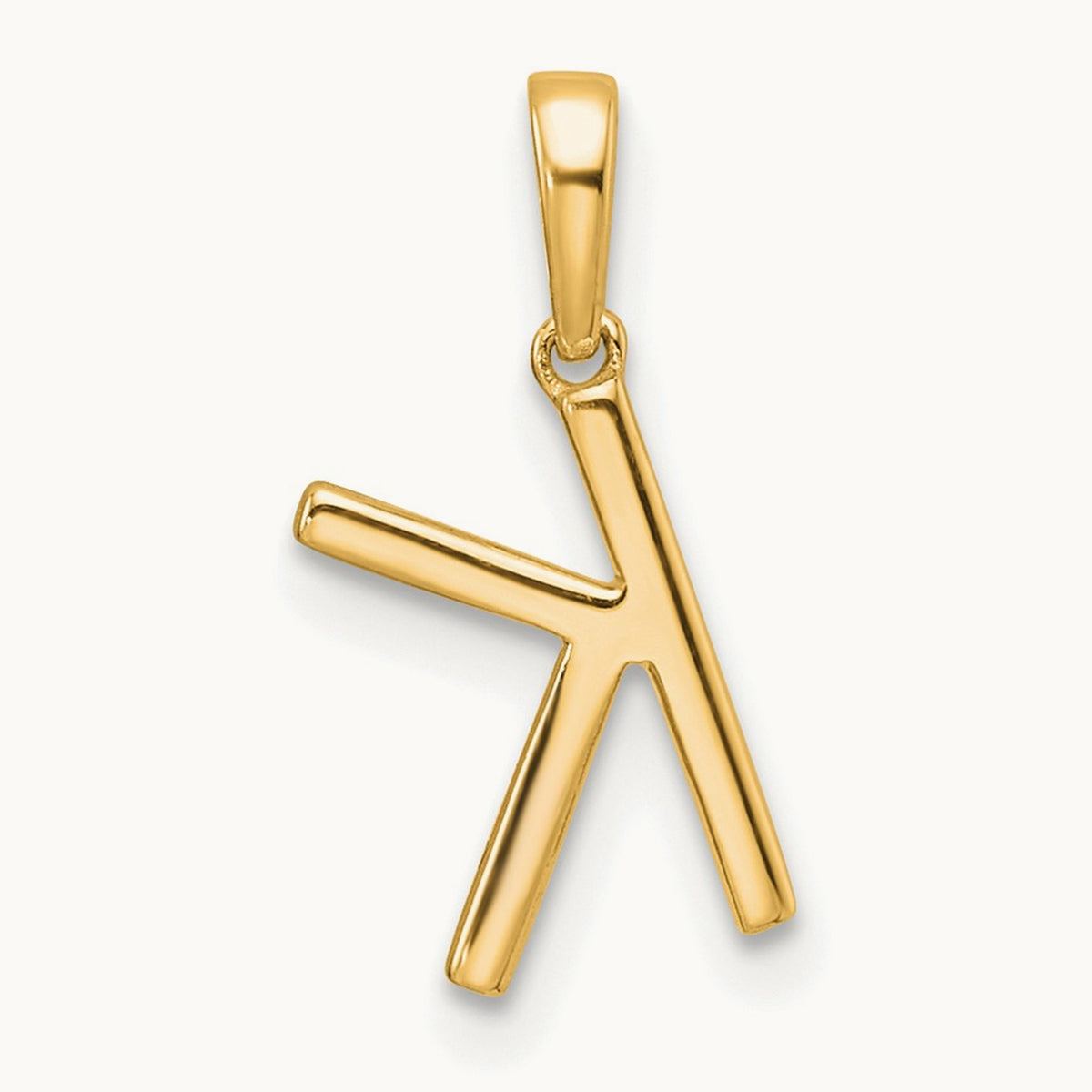 Diamond Letter K Initial Pendant, 14K