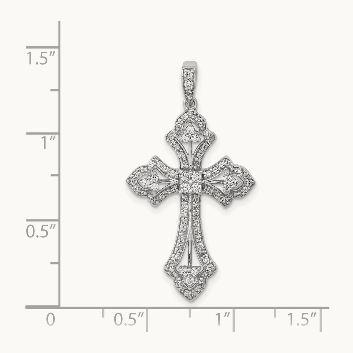 1/2ct. Diamond Fancy Cross Pendant — photo set