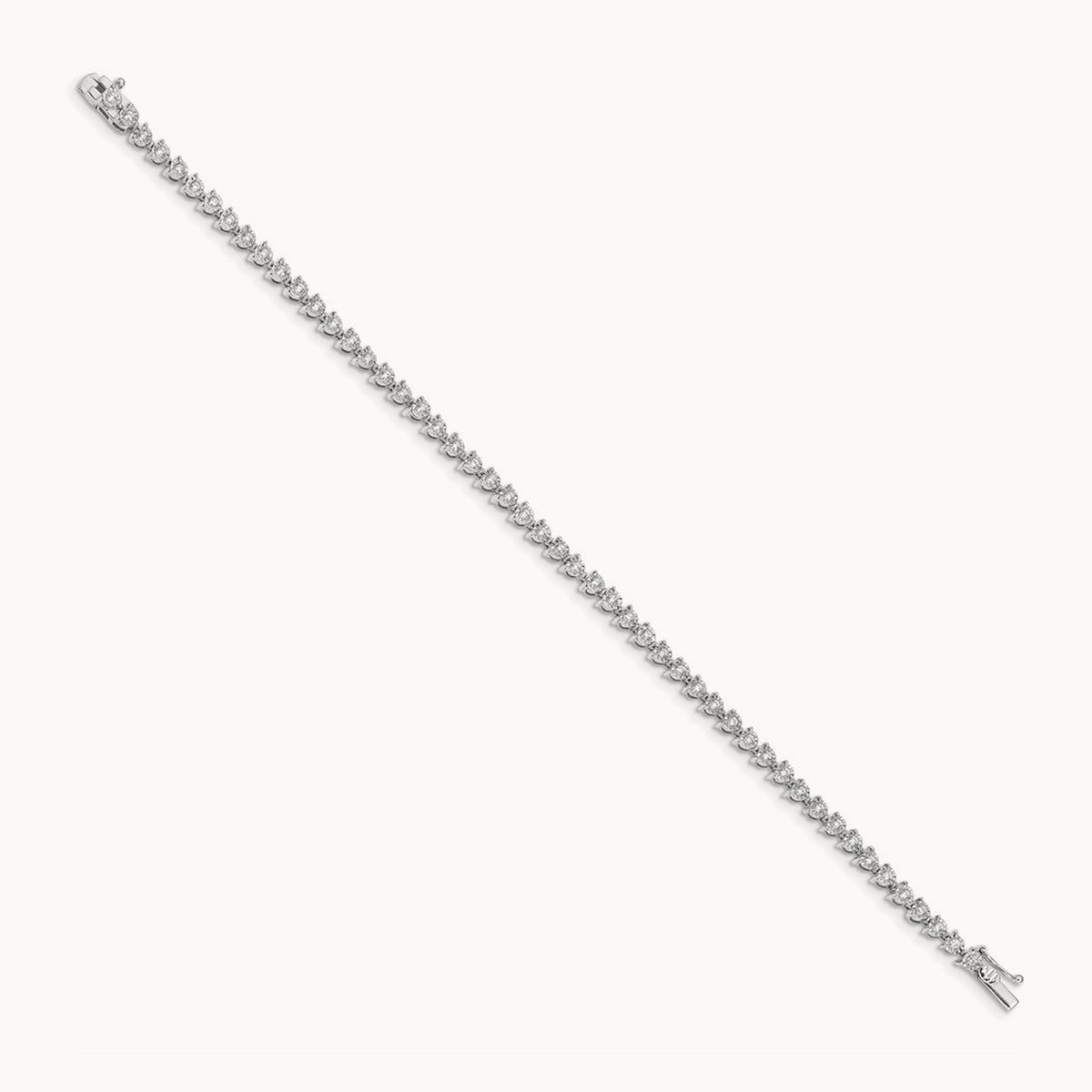 Diamond Bracelet, 14K White Gold