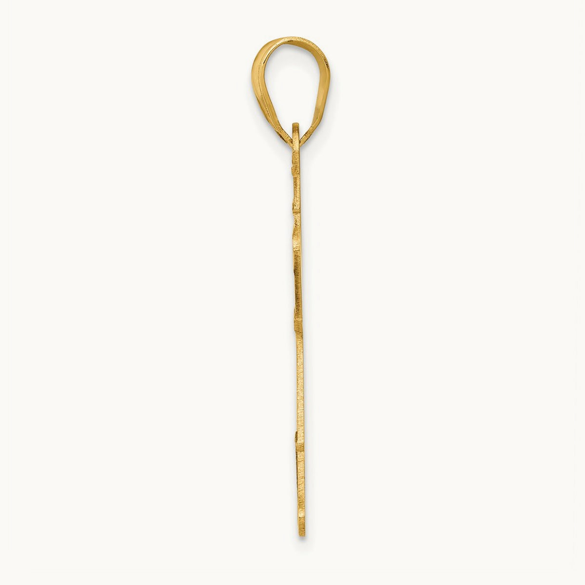 Laser Polished Boy with Hat Charm, 14K
