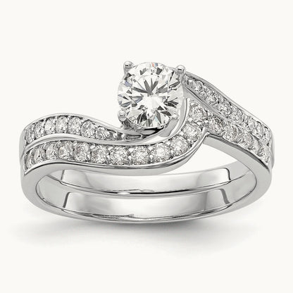 Bypass Engagement Ring, 0.50 ct tw Lab-Grown Diamond