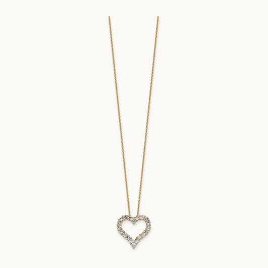 Heart Necklace, 1.00 ct tw Lab-Grown Diamond