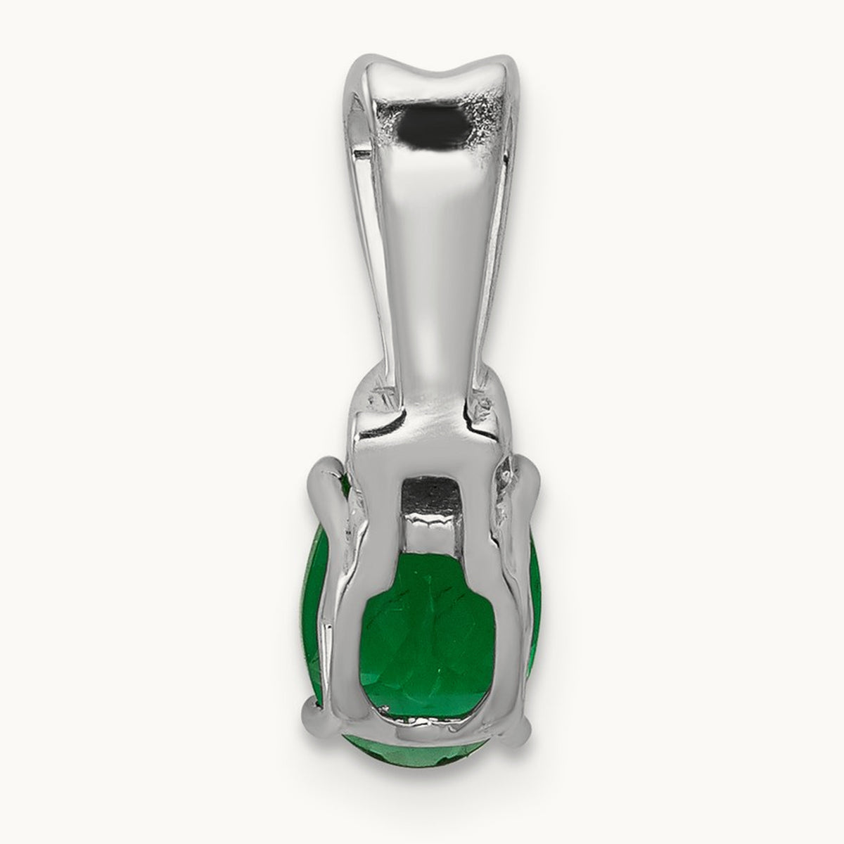 Diamond and Oval Emerald Pendant — photo set