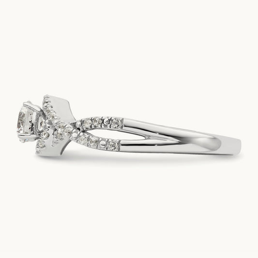 Round Engagement Ring, 0.50 ct tw