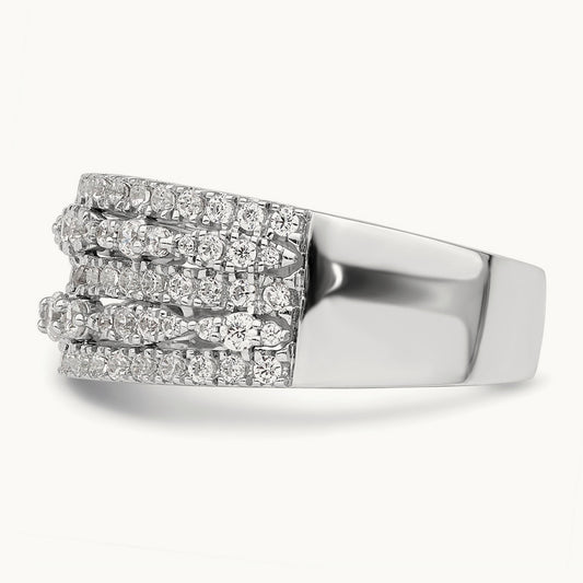 Complete Diamond Band, 14K White Gold