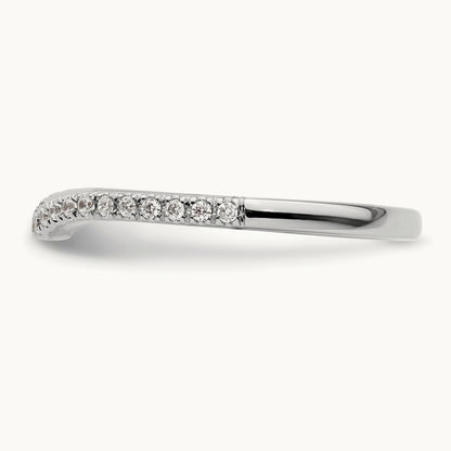 Diamond Wedding Band, 14K White Gold