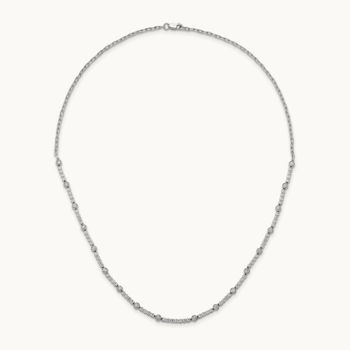 Fashion Tennis Necklace, 3.50 ct tw Lab-Grown Diamond