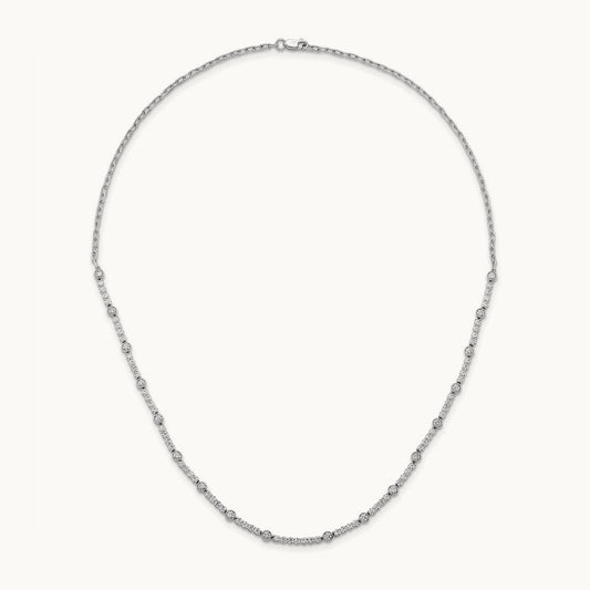 Fashion Tennis Necklace, 3.50 ct tw Lab-Grown Diamond