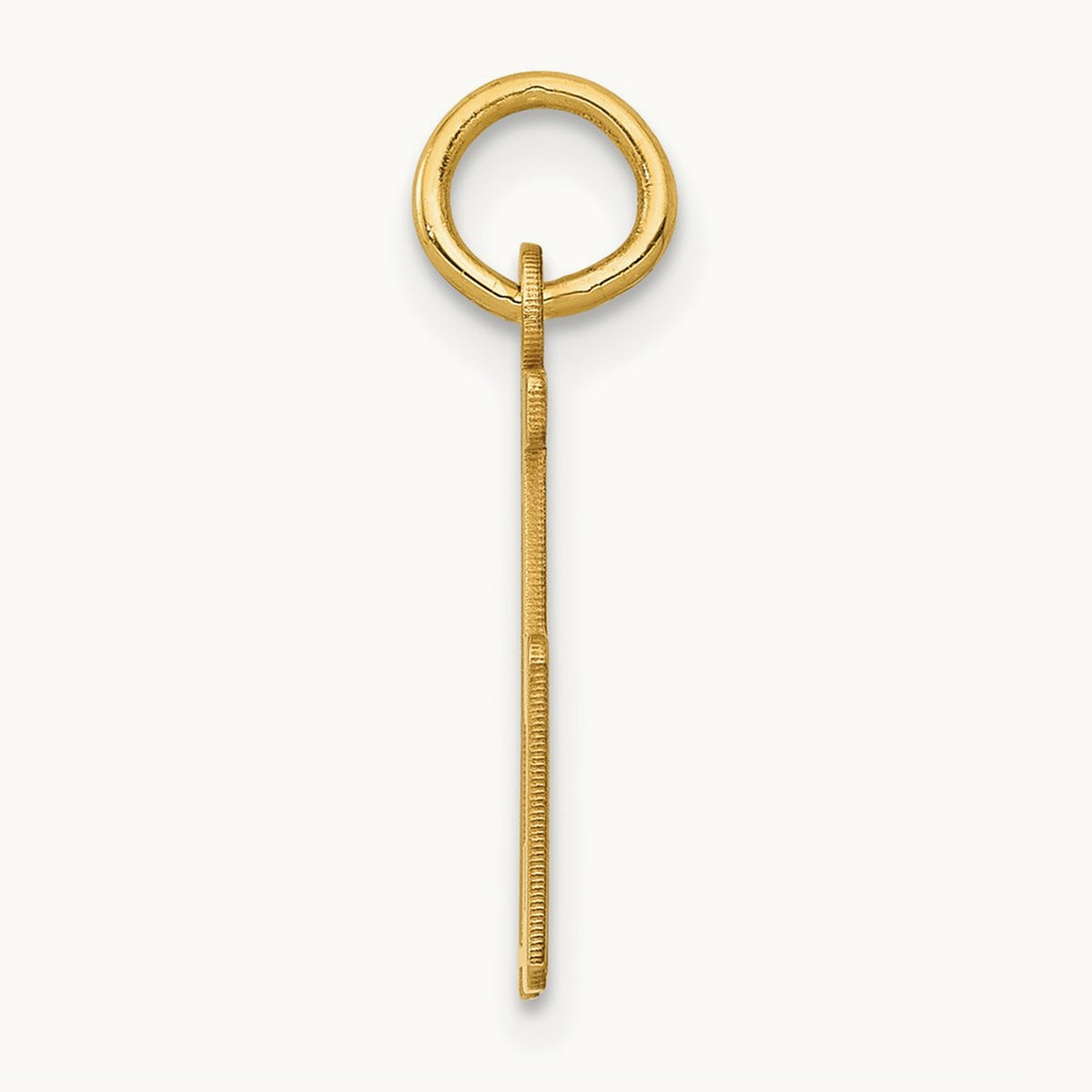 Small Elongated Number 75 Charm, 14K