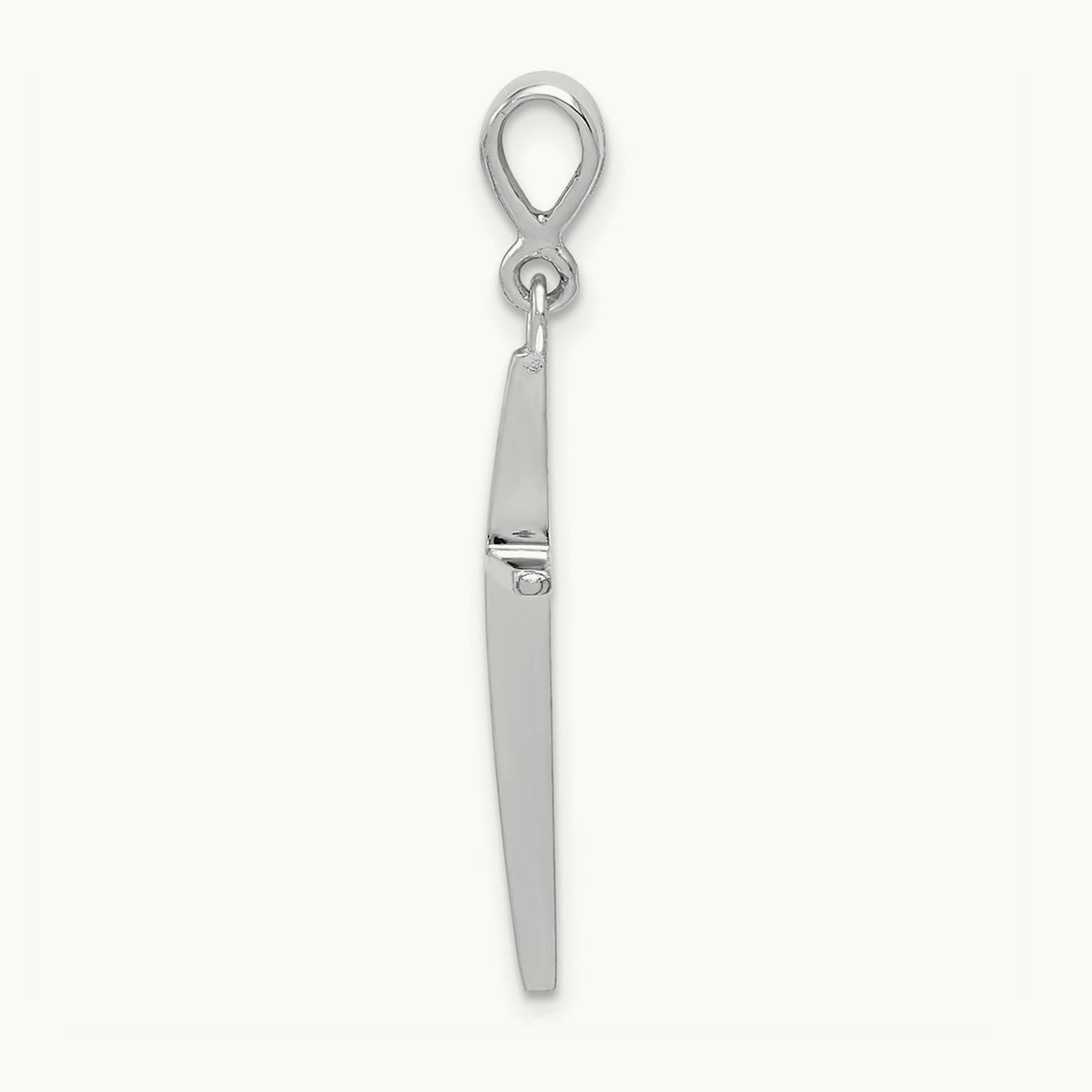 Cross Pendant, 14K White Gold