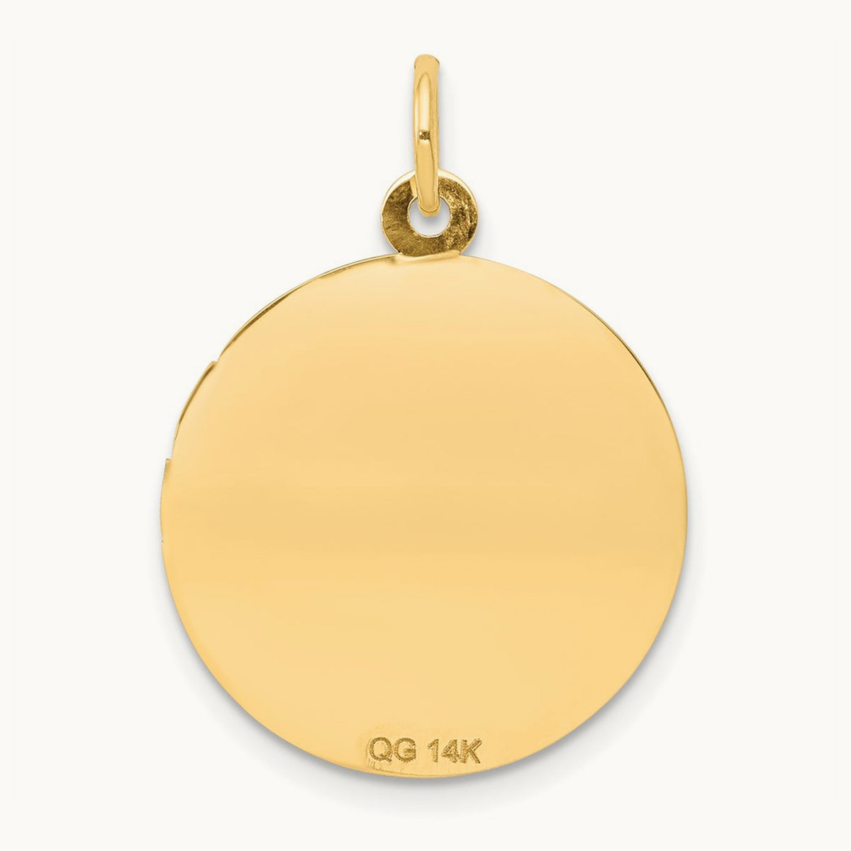 Holy Communion Disc Pendant, 14K