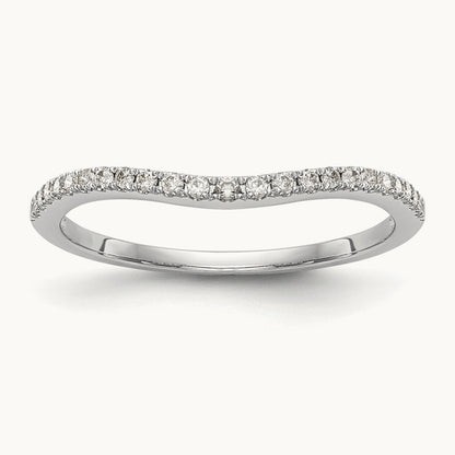 Diamond Wedding Band, 14K White Gold