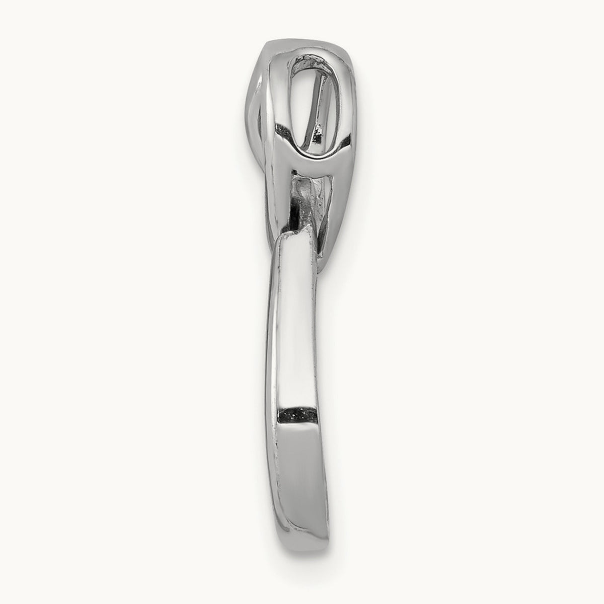 1/20ct. Diamond Teardrop Infinity Chain Slide, 14K White Gold