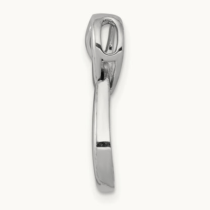 1/20ct. Diamond Teardrop Infinity Chain Slide, 14K White Gold