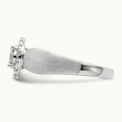 Cluster Engagement Ring, 0.50 ct tw Lab-Grown Diamond