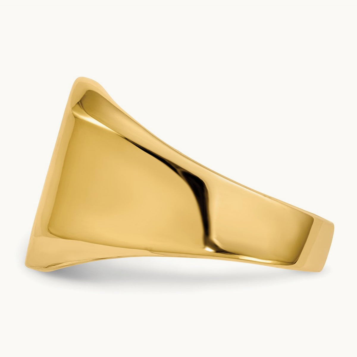 Open Back Mens Signet Ring — photo set