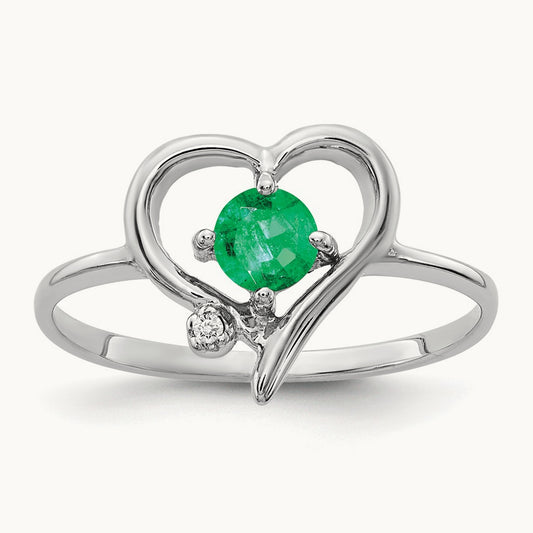 Emerald AA Diamond ring — photo set