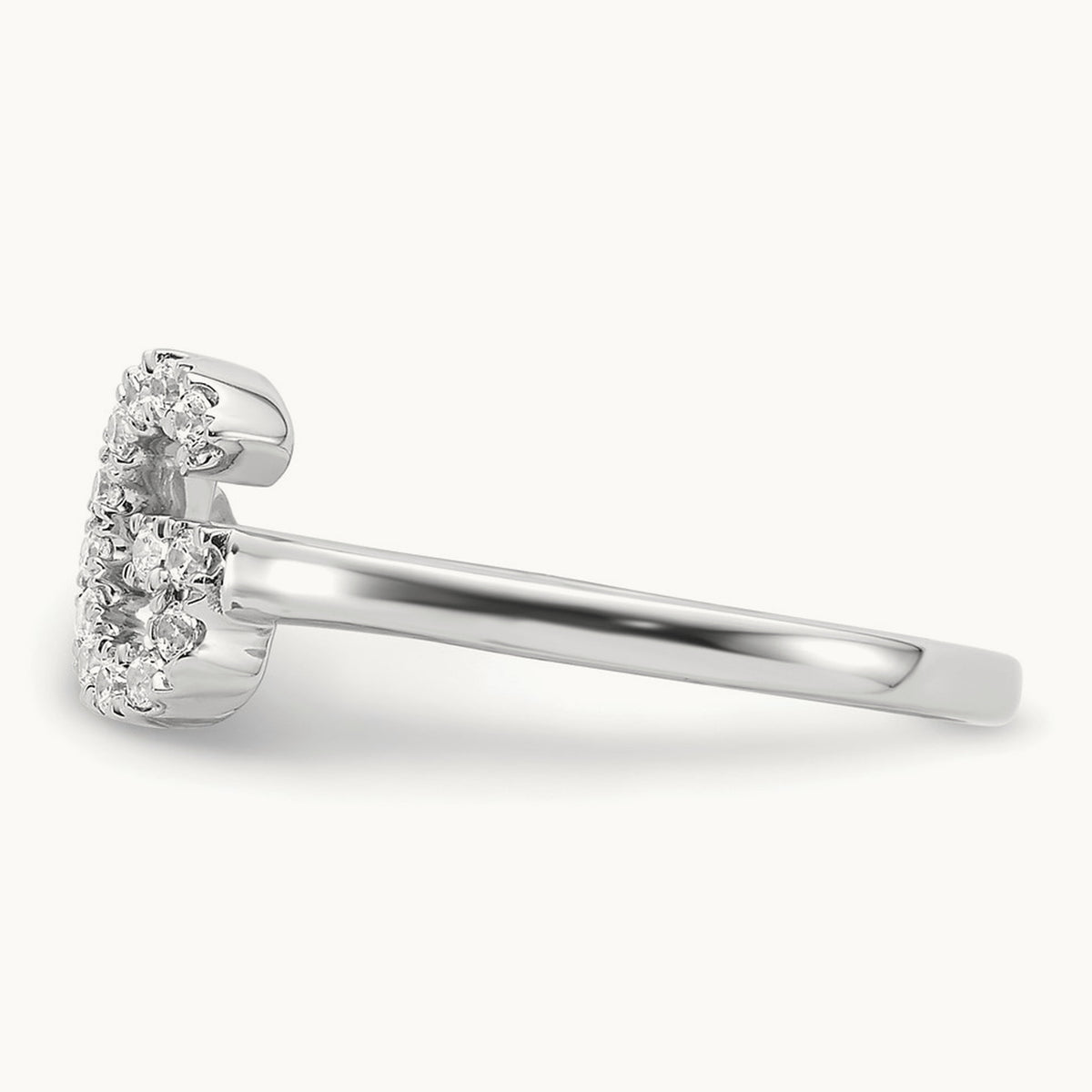 Initial G Adjustable Ring, 0.20 ct tw Lab-Grown Diamond