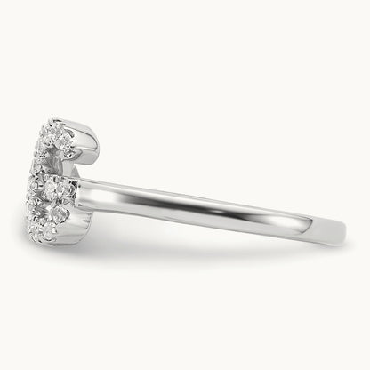 Initial G Adjustable Ring, 0.20 ct tw Lab-Grown Diamond