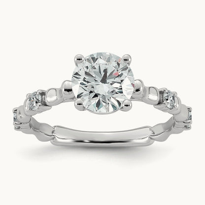 Round Center Ring, 1 5/8-3 1/4 ct Lab-Grown Diamond