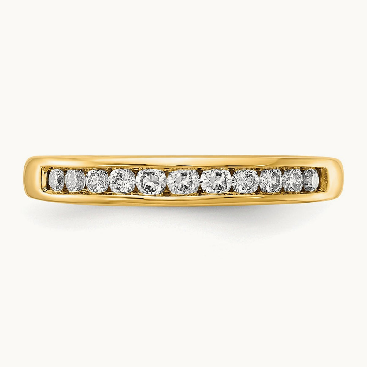Channel Set Band, 0.10-1.00 ct tw Lab-Grown Diamond — 1/3 ct, 14K Yellow Gold