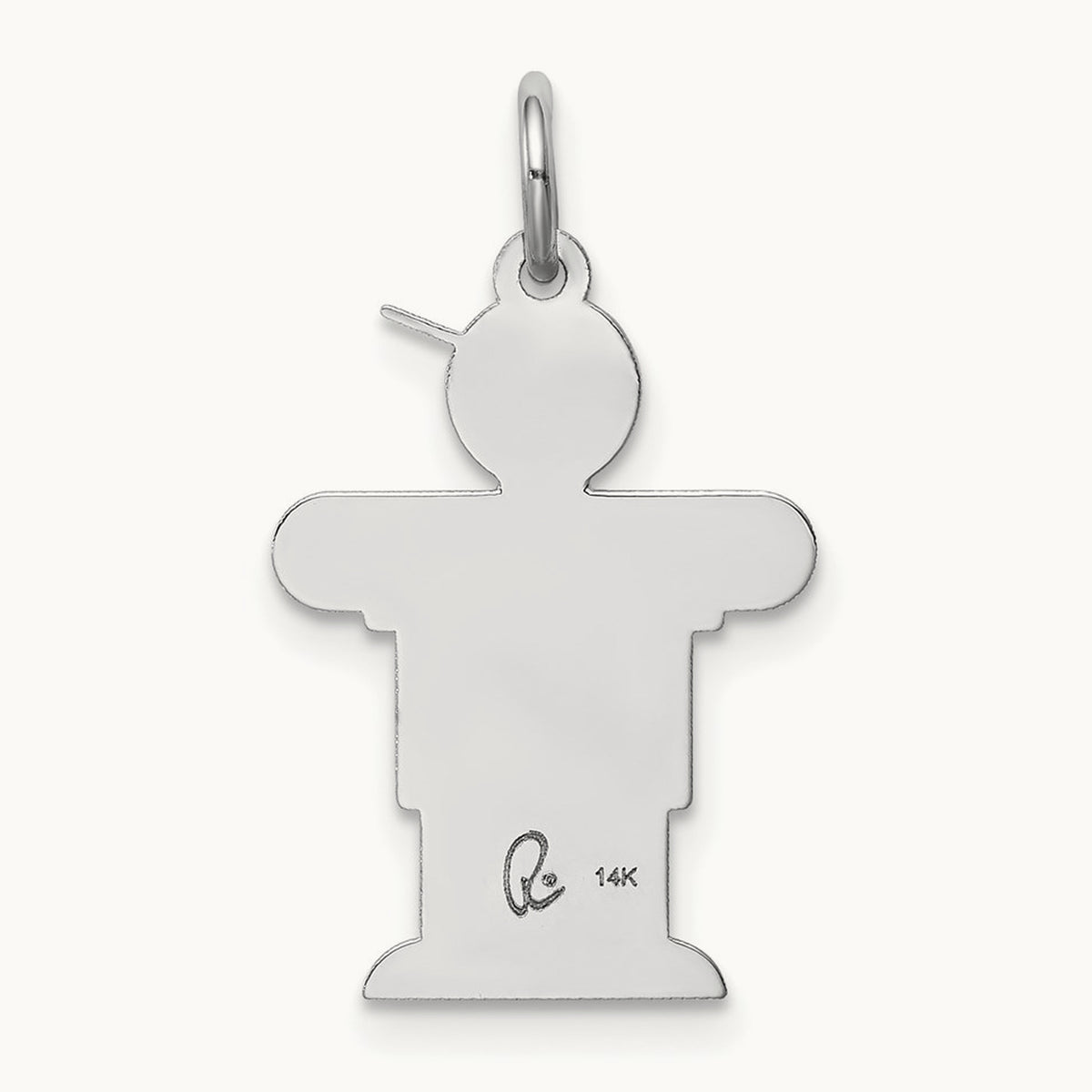 Kid Charm — 14K White Gold