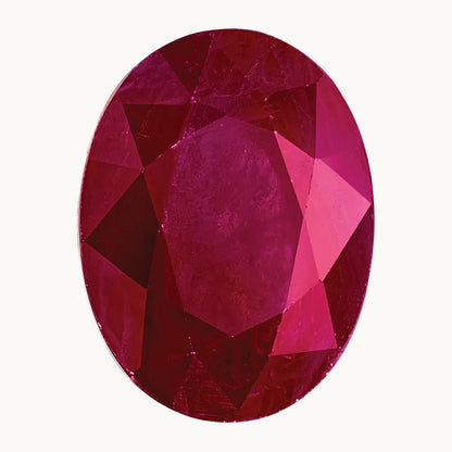 9x7mm Oval Ruby A Quality