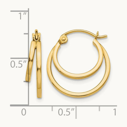 Double Hoop Earrings — photo set