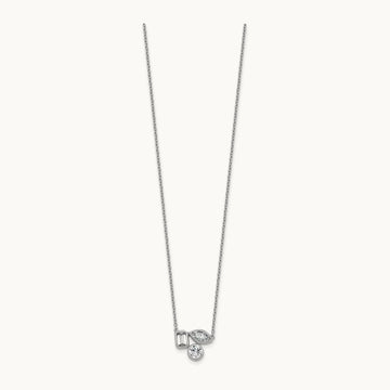 3 Stone Necklace, 1.00 ct tw Lab-Grown Diamond