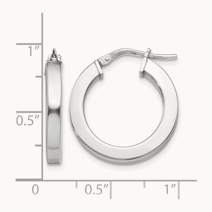 RH- Polished Hoop Earrings — Leslie's — 20.5mm
