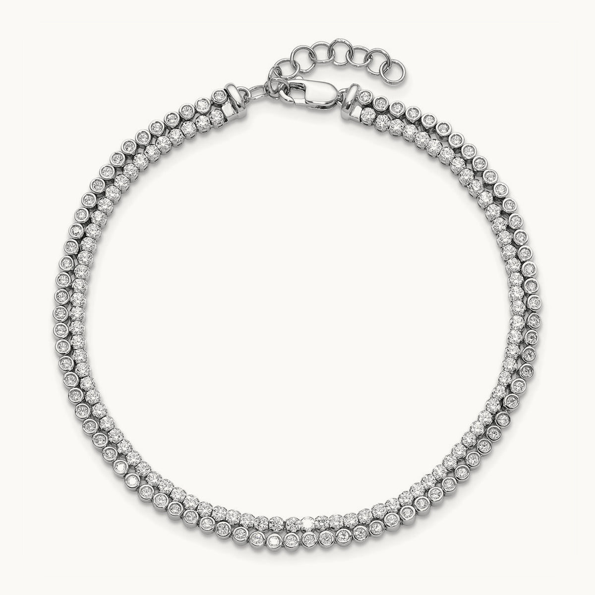 With Ext Bracelet, 3.00 ct tw Lab-Grown Diamond