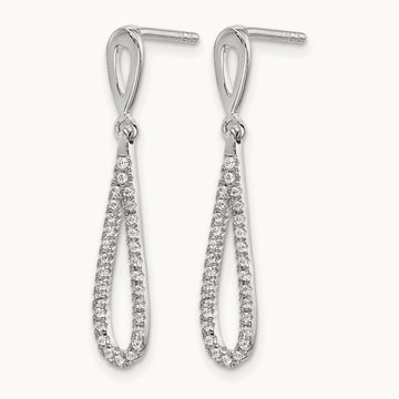 Dangle Post Earrings, 0.20 ct tw Lab-Grown Diamond