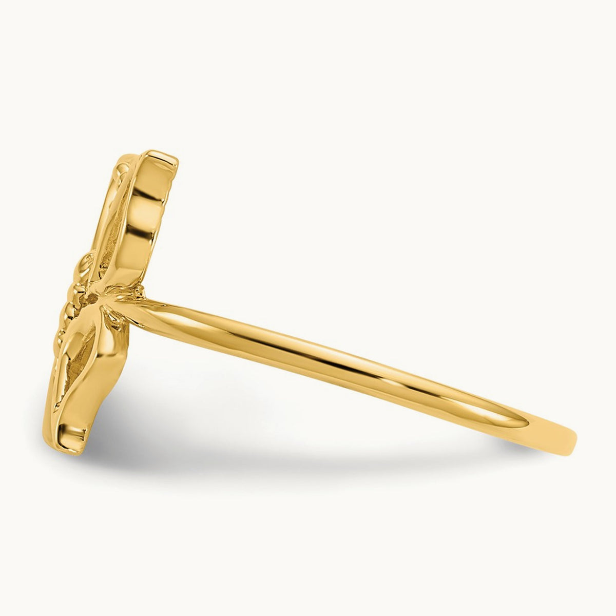 Polished Butterfly Ring, 14K
