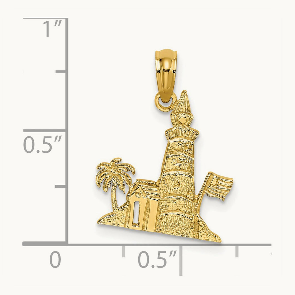 Lighthouse Charm, 14K