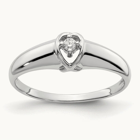 AA Diamond ring, 14K White Gold