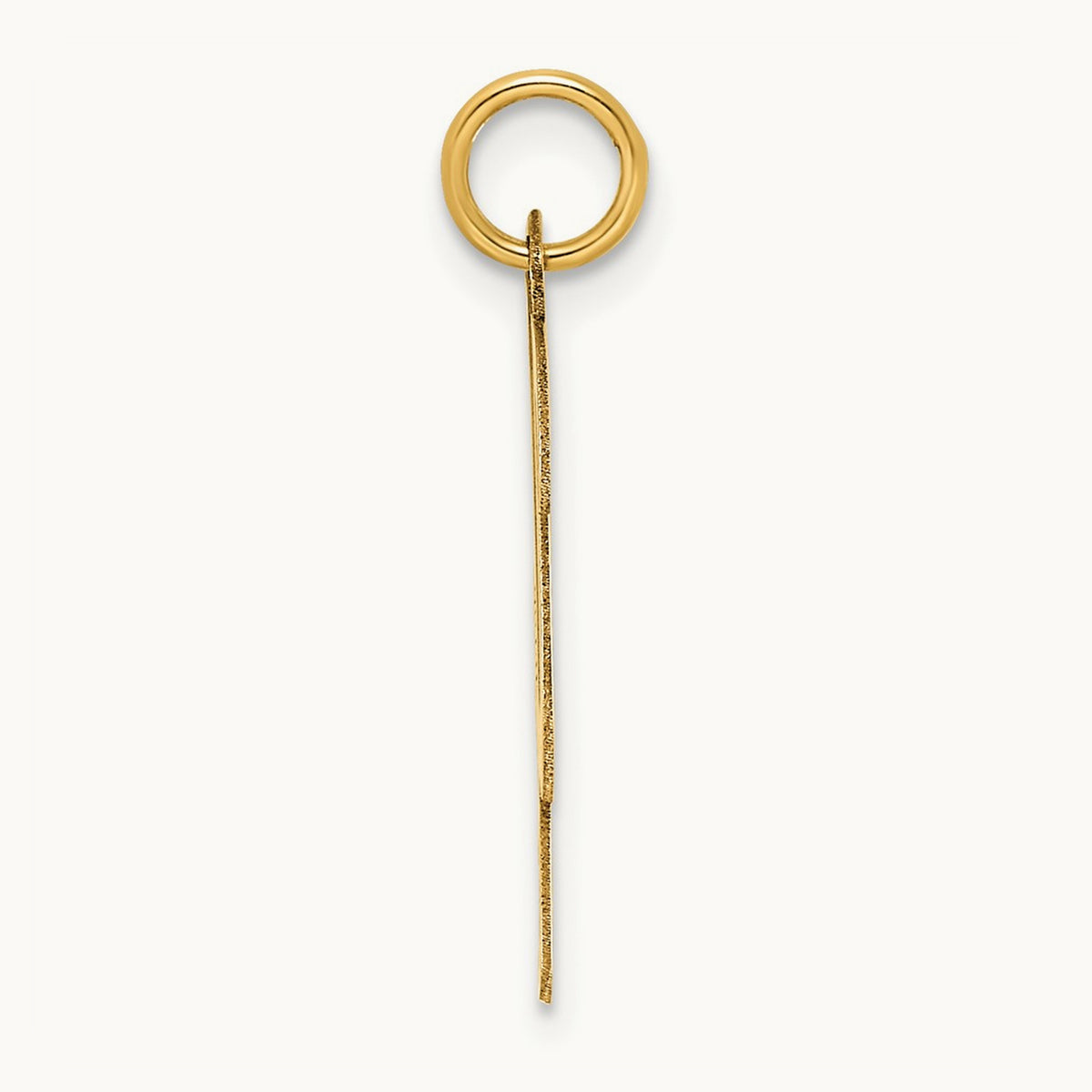 Medium Script Initial Charm — 14K Yellow Gold, Y