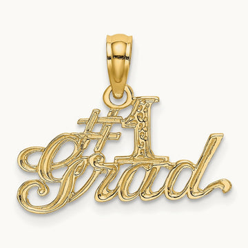 #1 GRAD Charm, 14K