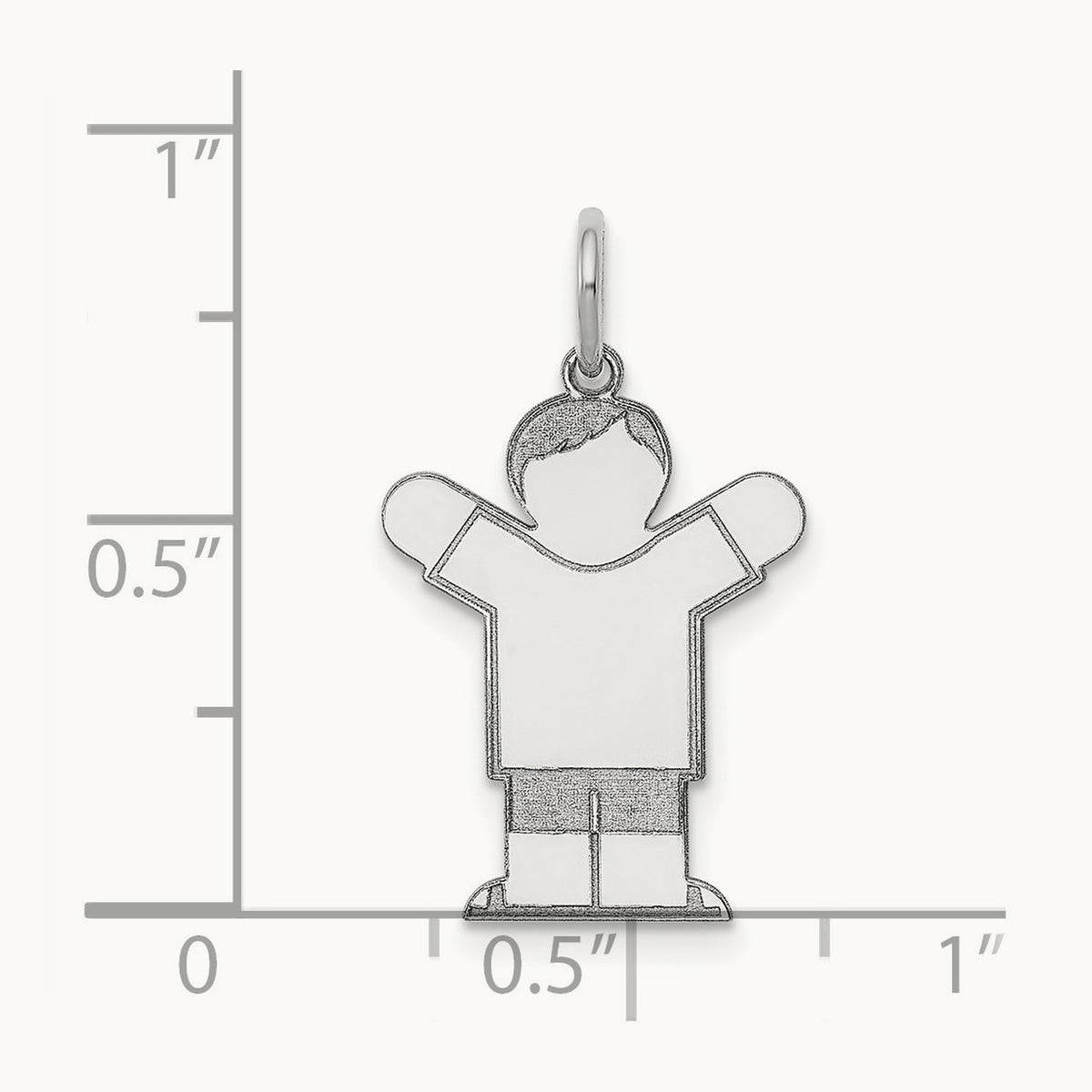 Kid Charm — 14K White Gold