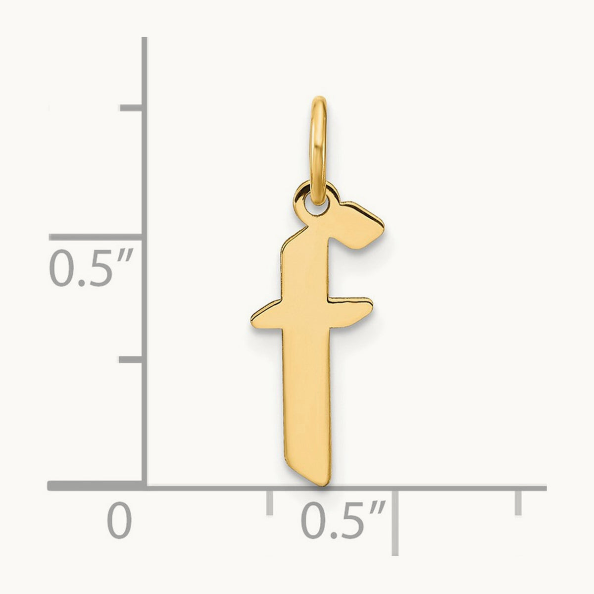 Lowercase Initial Pendant — F