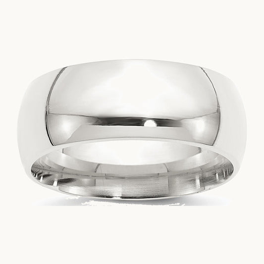 Sterling Silver 9mm Comfort Fit Band