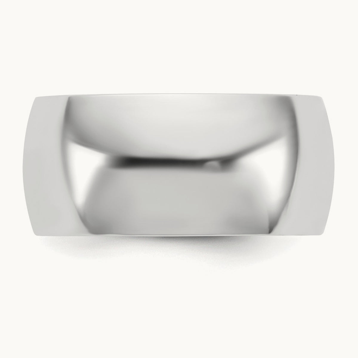 Lightweight Comfort Fit Band, 9mm, 10K White Gold