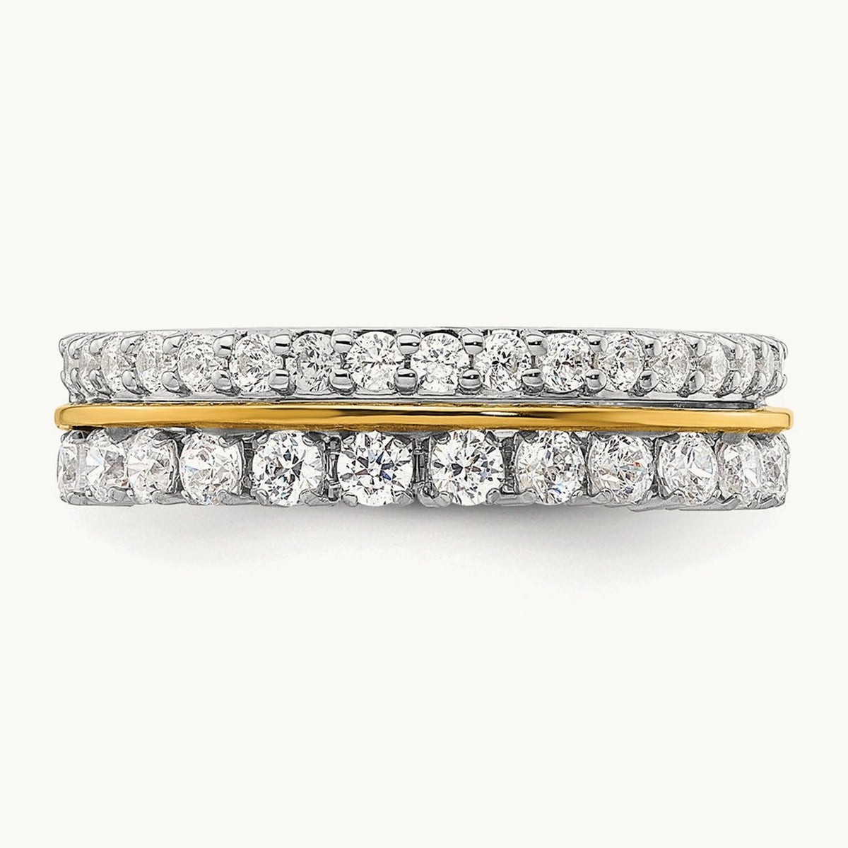Double Row Fashion Band, 1.00 ct tw Lab-Grown Diamond