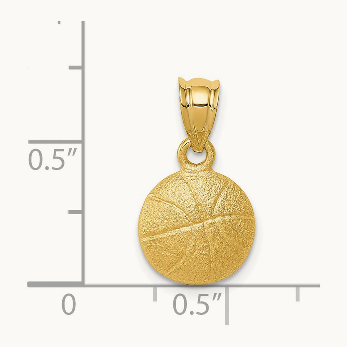 Basketball Charm, 14K