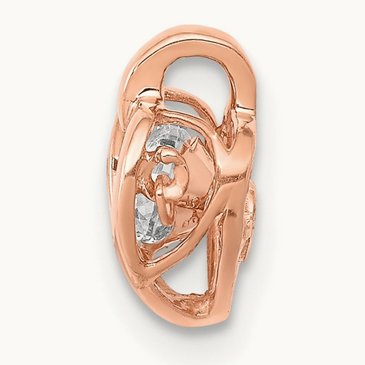 Vibrant Heart Pendant, 0.25 ct tw Lab-Grown Diamond — 14K Rose Gold