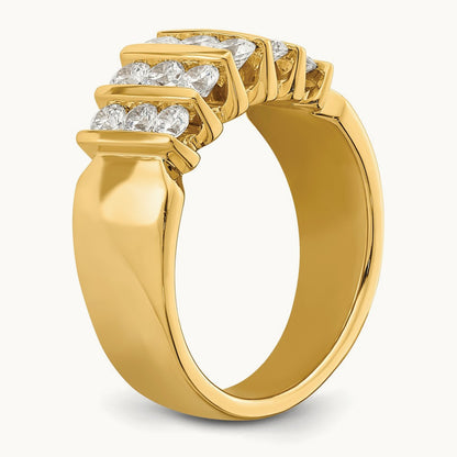 Fashion Band, 1.00-3.00 ct tw Lab-Grown Diamond — 1 ct, 14K Yellow Gold