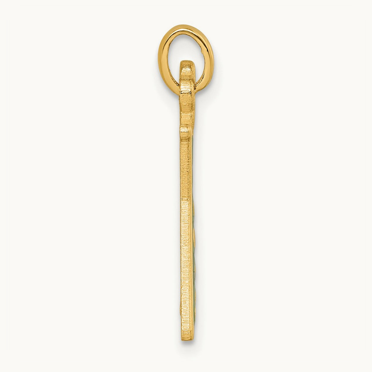 Polished Erlenmeyer Flask Pendant, 14K