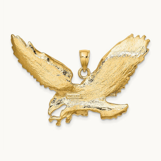 Eagle with Beak Touching Claws Charm — 40.2mm